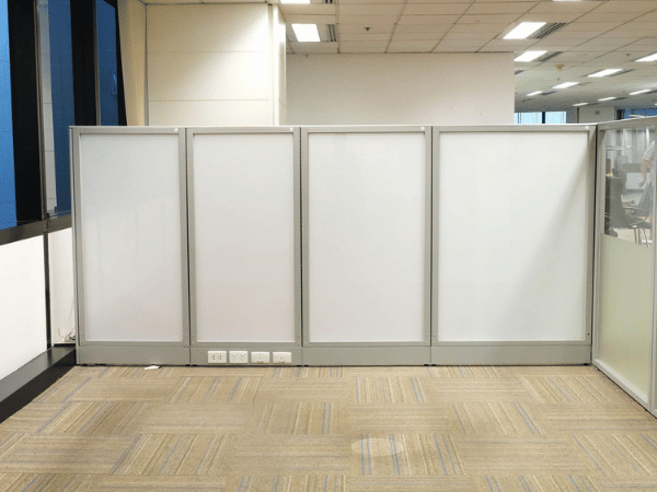 พาทิชั่นกระจก โครงเหล็ก แบรนด์ Haworth (49)