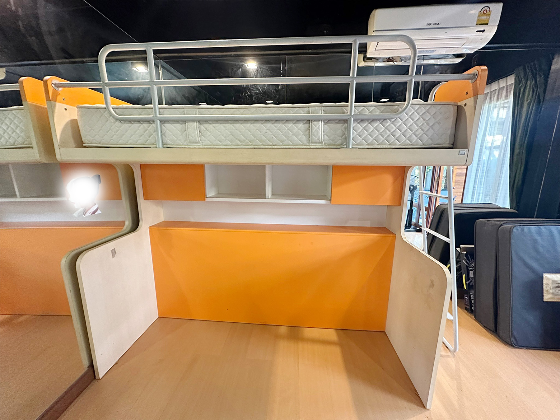 เตียงเด็ก 2 ชั้น S.B.Furniture 3 ฟุตครึ่ง  (1)