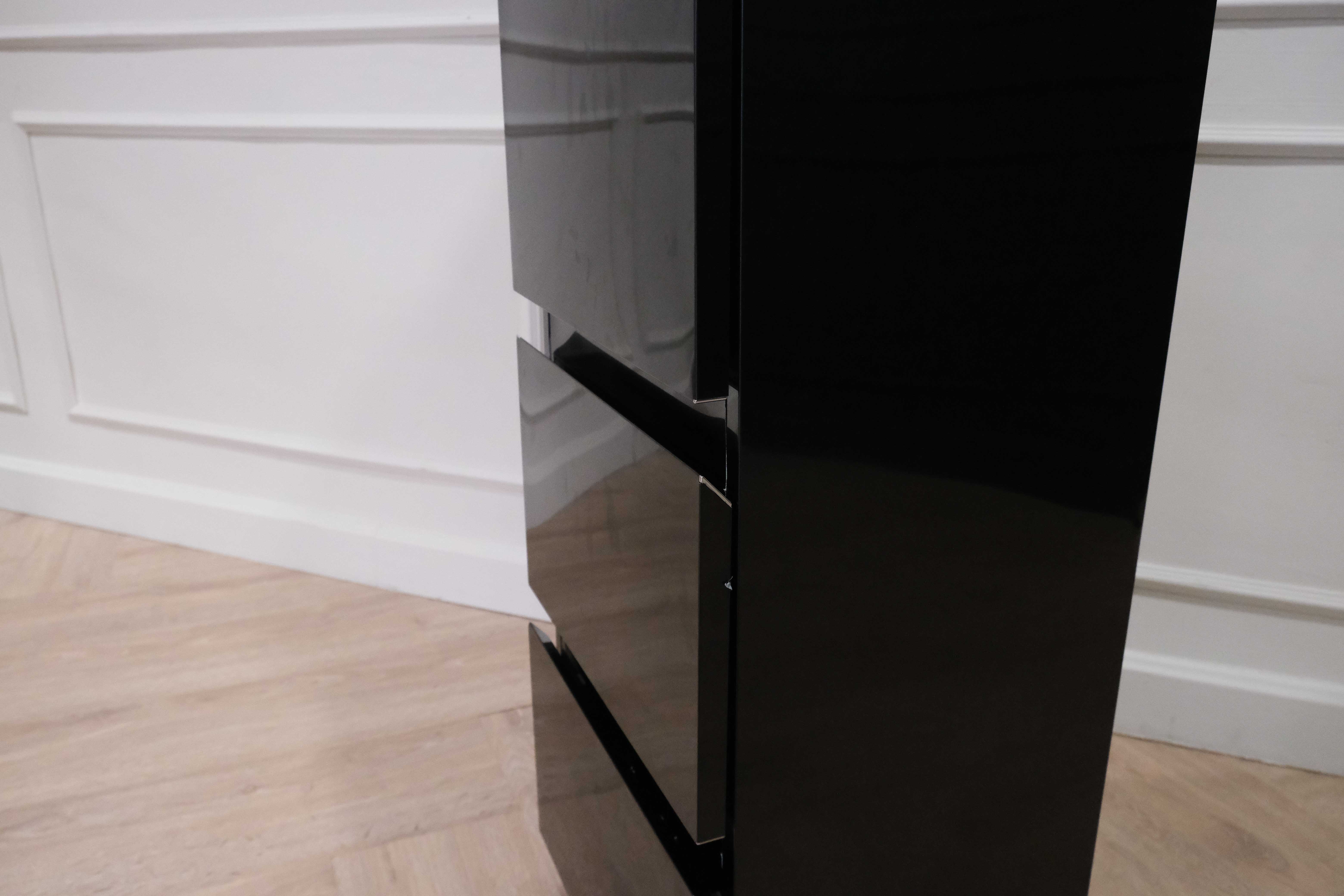 ตู้ร้านตัดผม ร้านเสริมสวย ตู้เหล็กลิ้นชัก 3ชั้นสีดำ  สินค้าใหม่ (5)