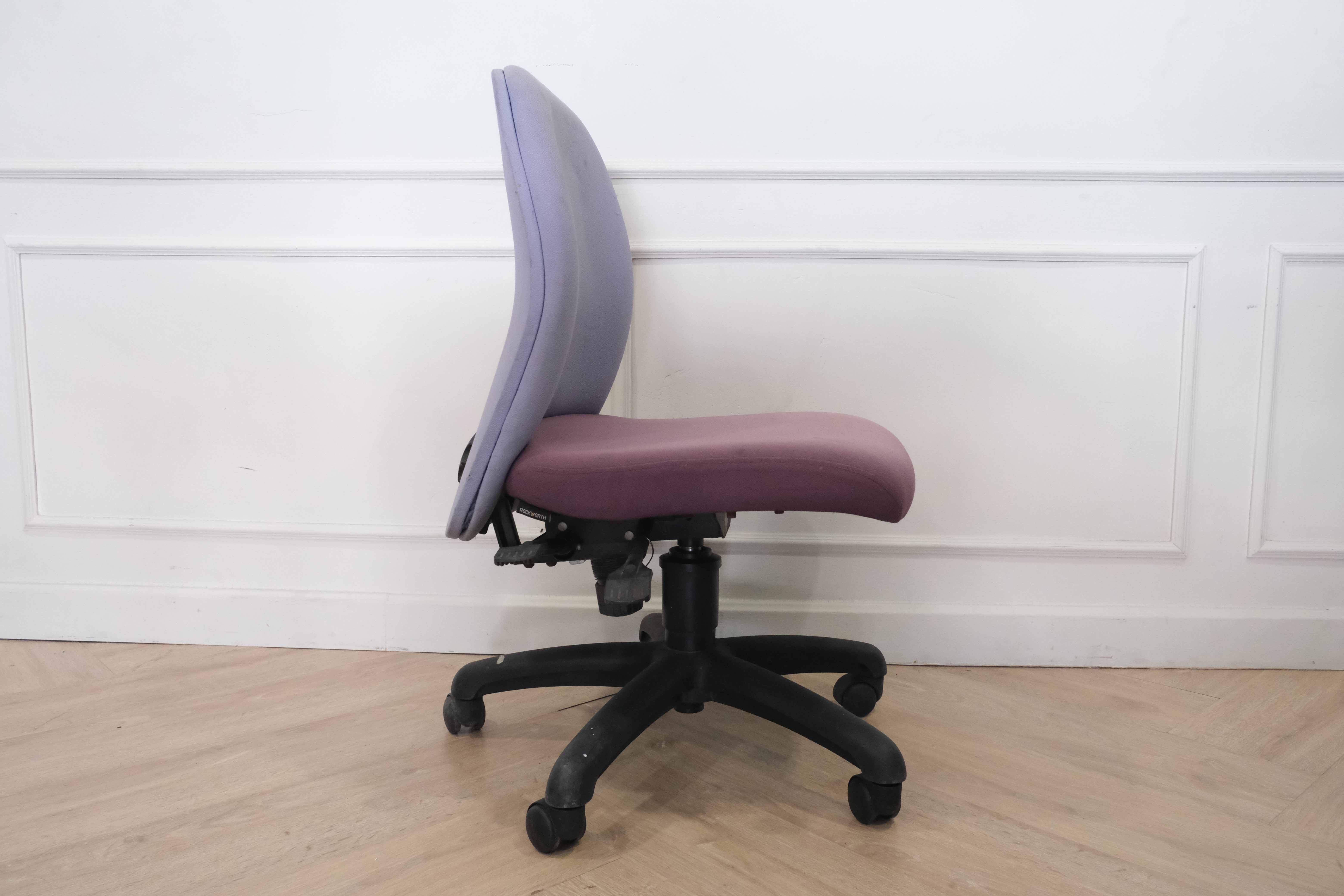 เก้าอี้สำนักงาน เบาะผ้า rockworth สีม่วง (1)