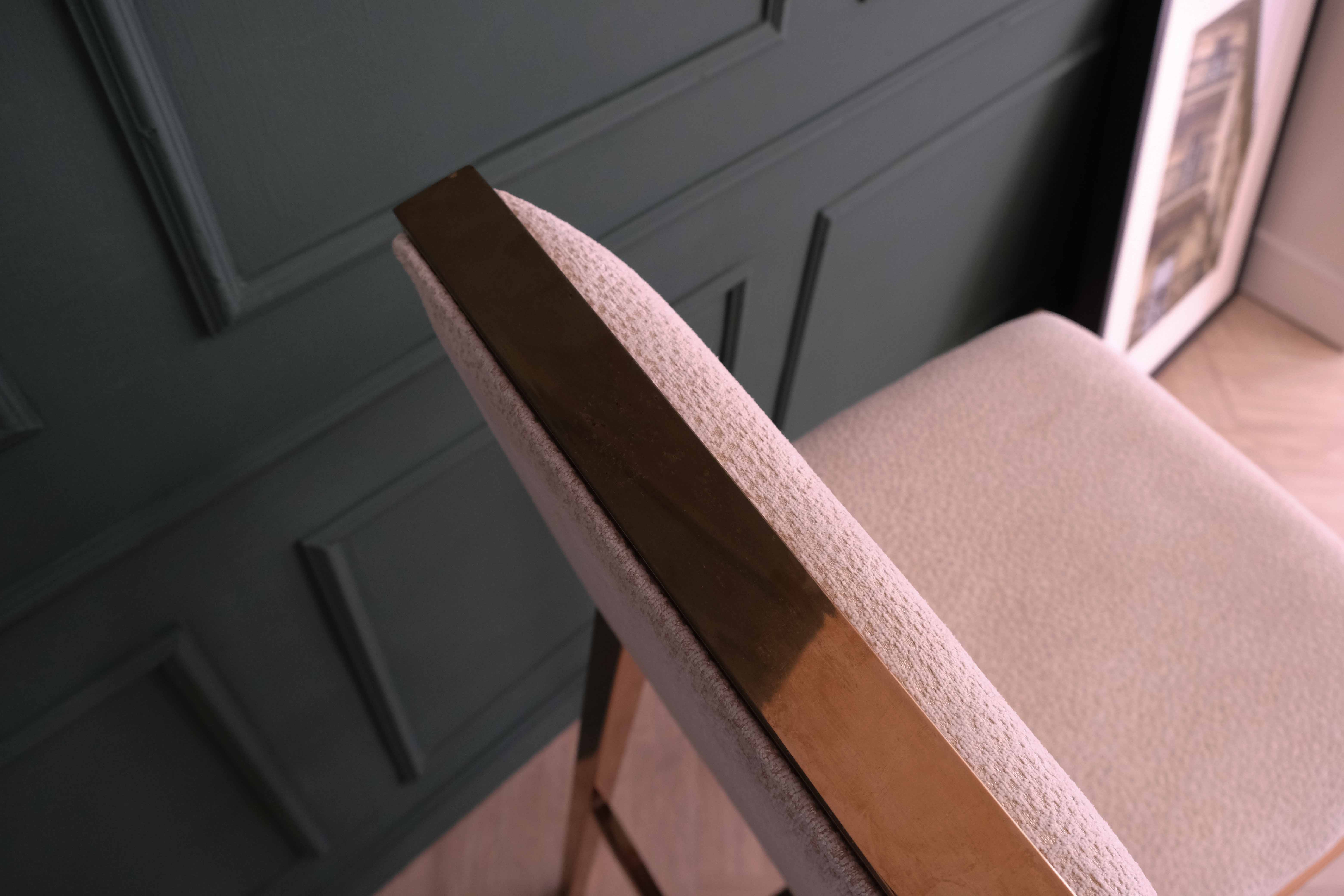 เก้าอี้บาร์ ขาสแตนเลส สี PinkGold เก้าอี้บาร์ Modern Luxury Style (1)