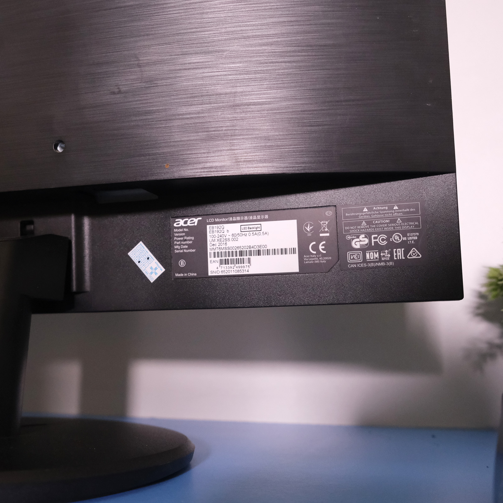 หน้าจอคอมพิวเตอร์ Monitor 18.5'' ACER EB192Qb ใช้งานได้ปกติ (1)