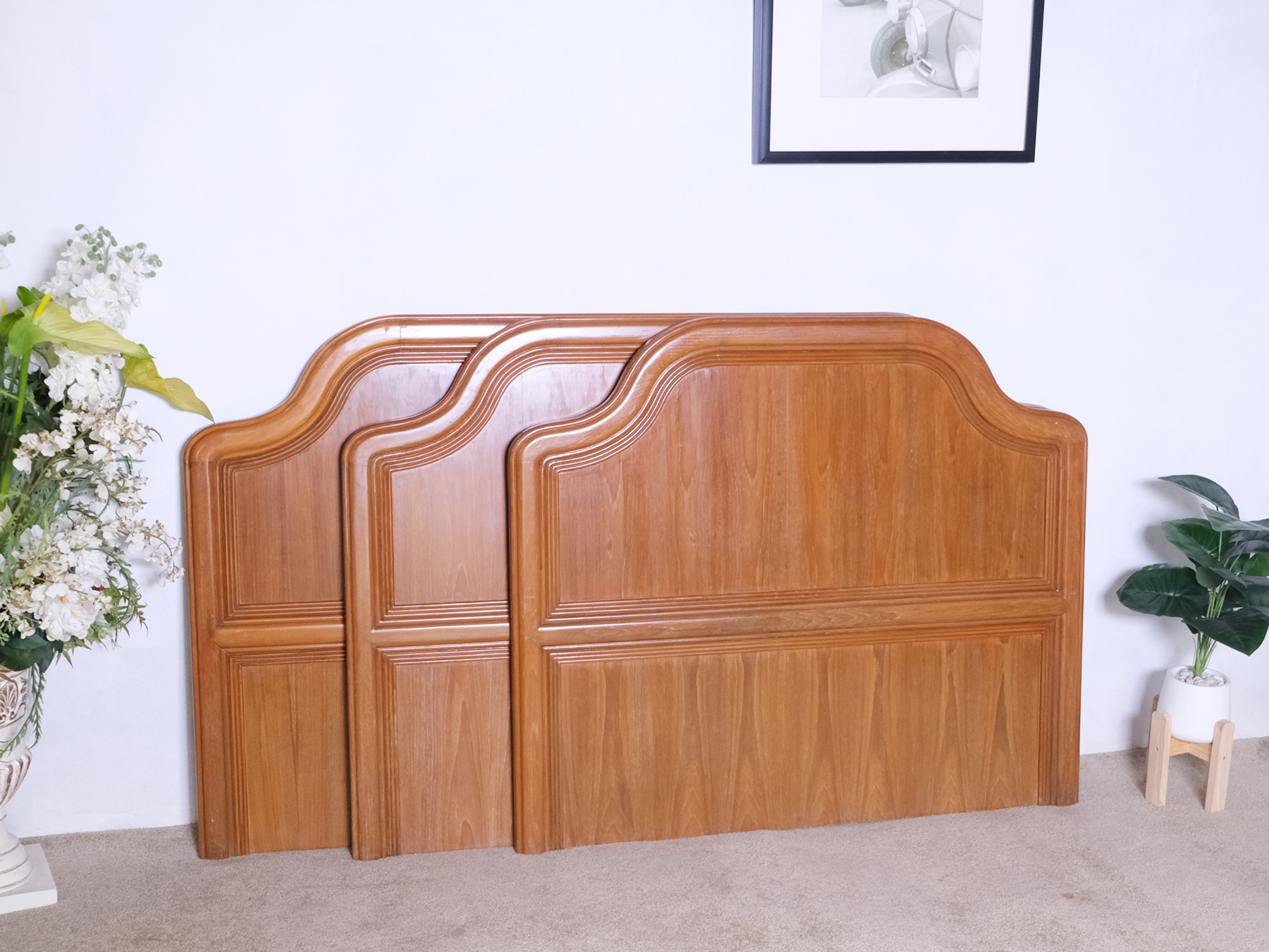 Headboard, teak frame (Headboard) 4 feet / 5 feet / 6 feet