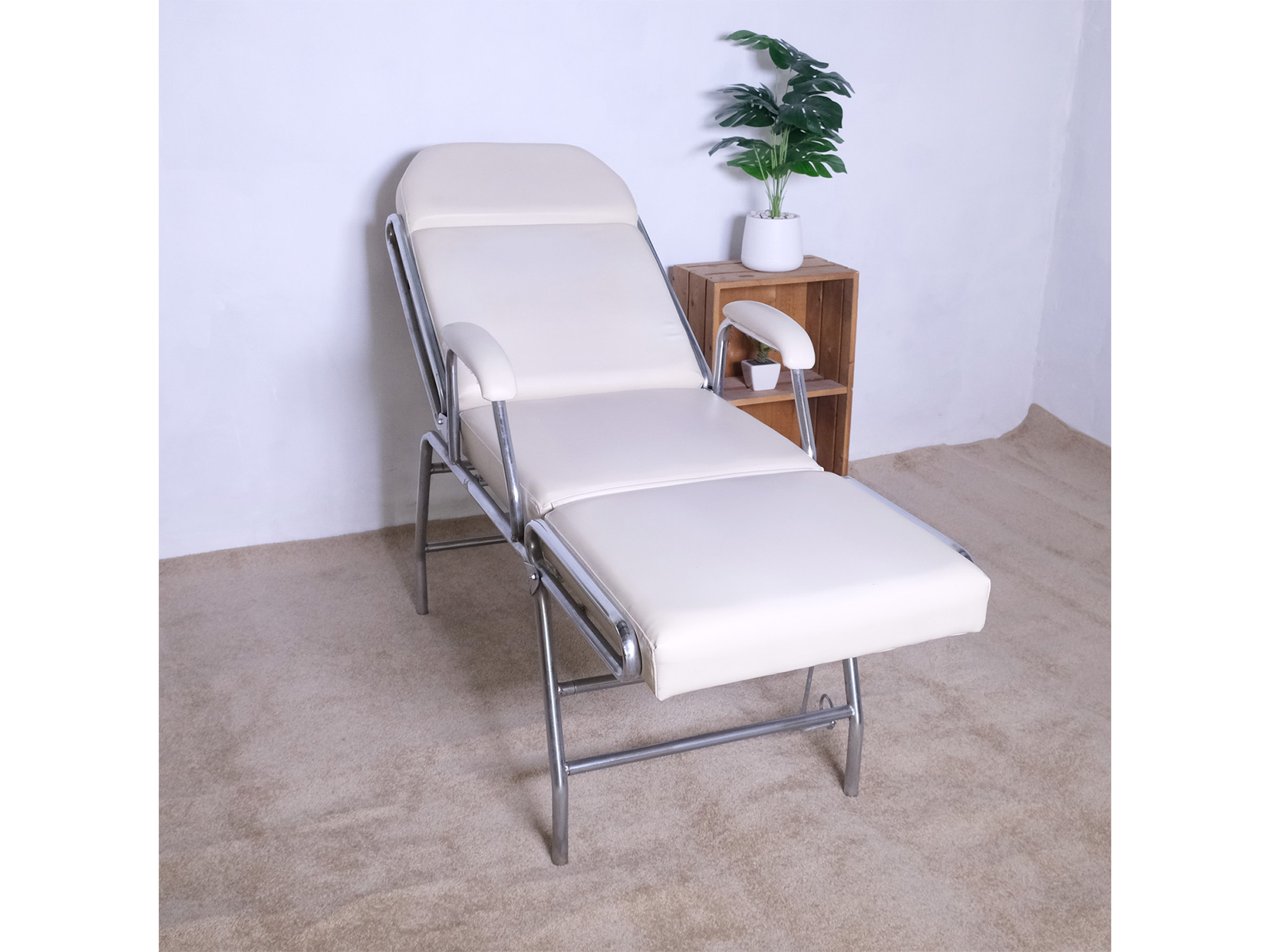 เตียงนวดพับโครงเหล็ก เตียงสักคิ้ว เตียงนวดสปา เตียงเสริมสวยลดราคา (4)