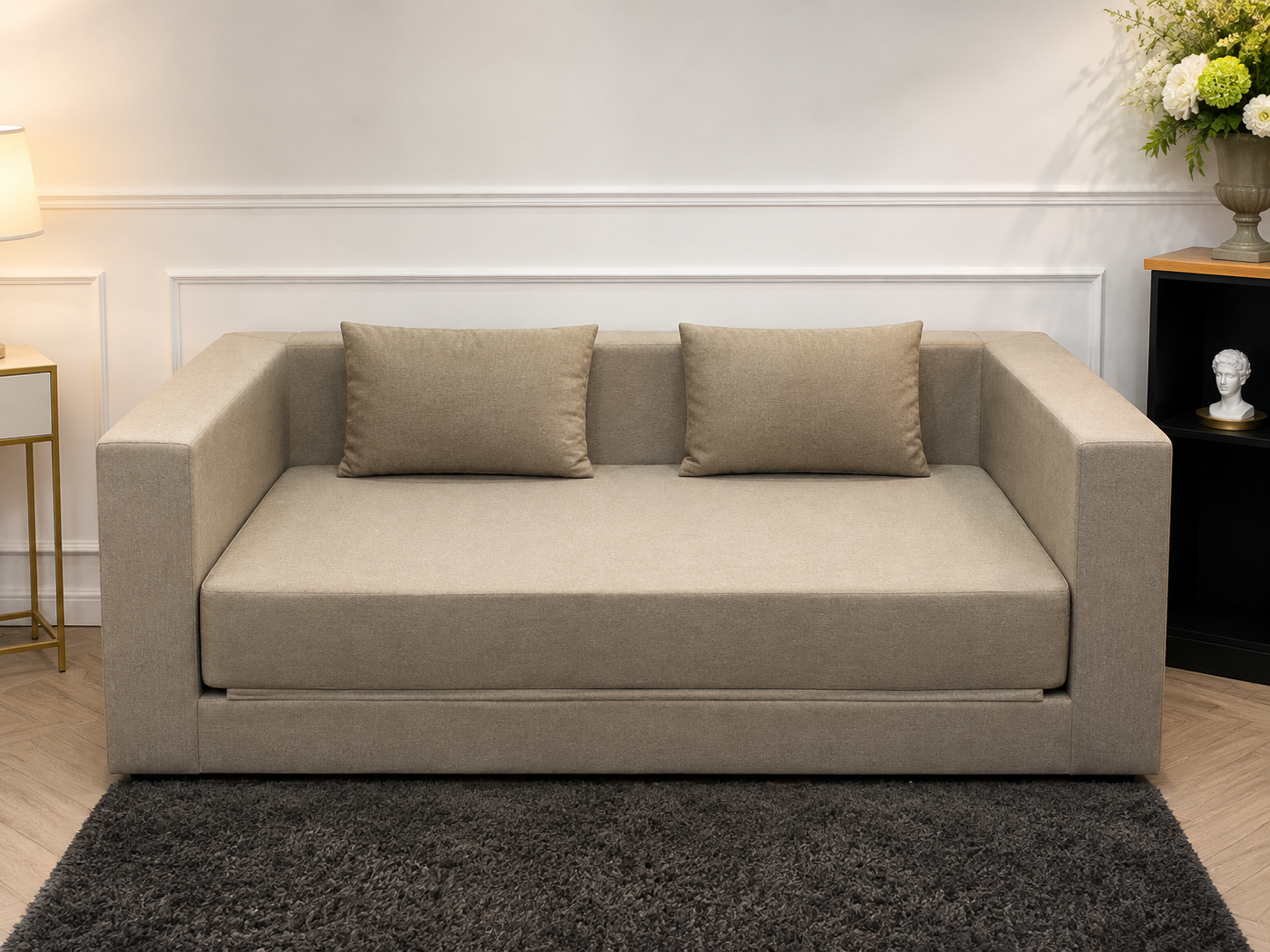 Velvet Sofa Bed with Adjustable Backrest (Brand New)_KQ72295OXW_L8UU5VM7EP_FTHHK37CBR