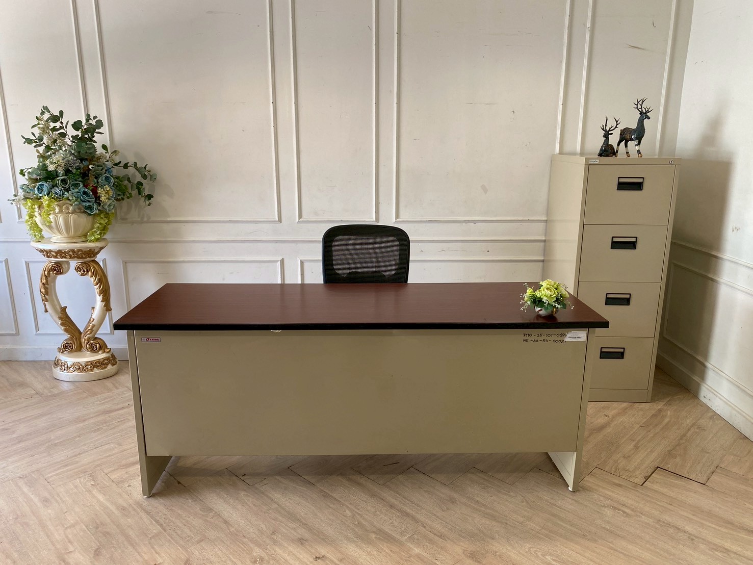 โต๊ะทำงาน โต๊ะสัมมนา โต๊ะประชุม โต๊ะอเนกประสงค์เหล็ก หน้าไม้ ยี่ห้อ KINGDOM 183 cm (43)