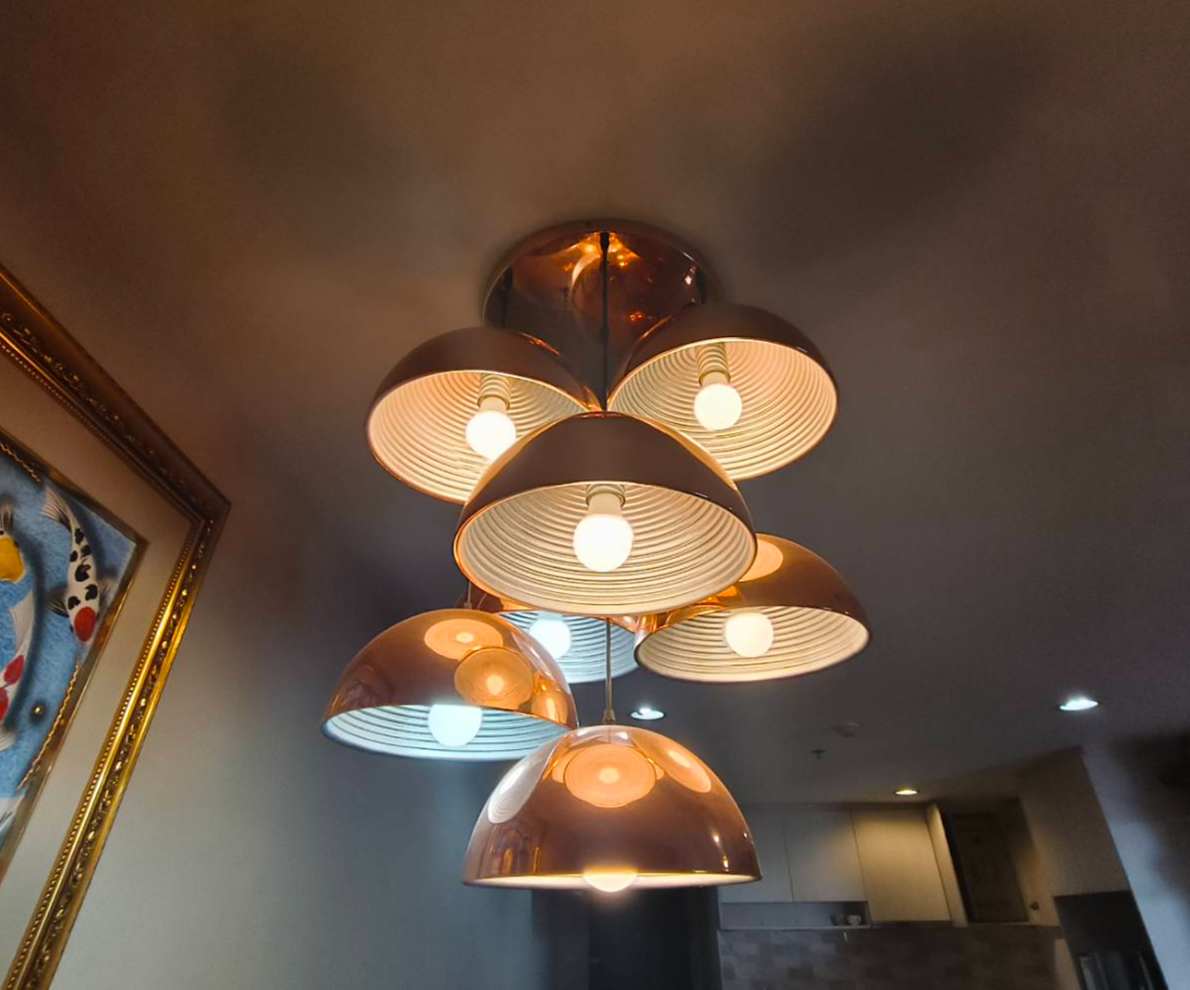 Modern style copper pendant ceiling lamp