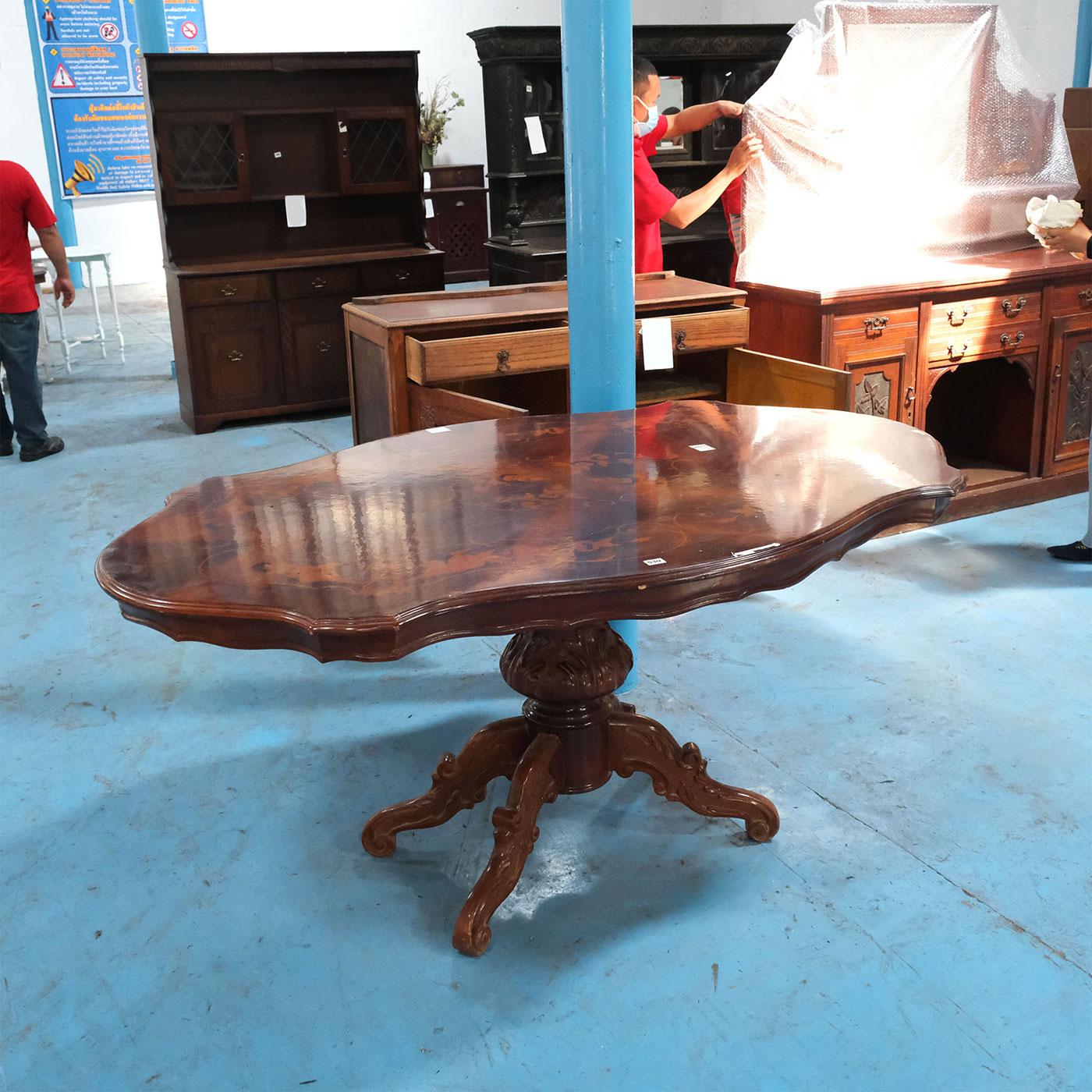 Mahogany dining table Multi-purpose table Imported from Europe