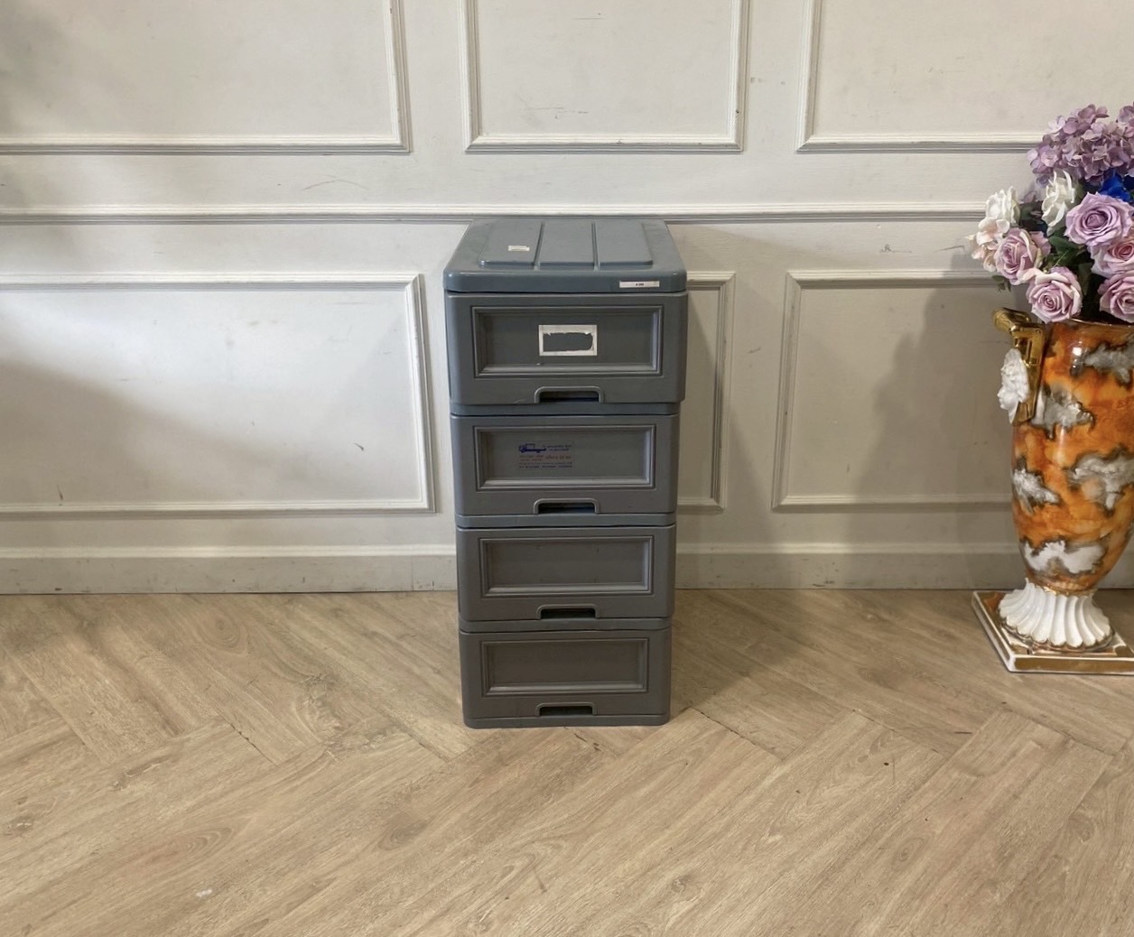 ตู้ลิ้นชัก 4 ชั้น สีเทา (1)