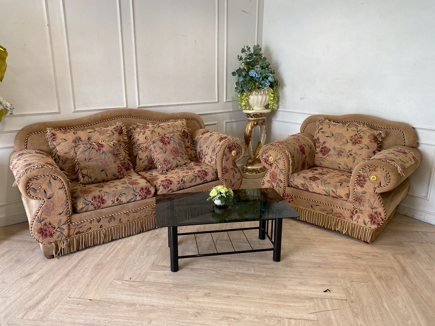 ชุดโซฟา เบาะผ้า สไตล์คลาสสิก (1)