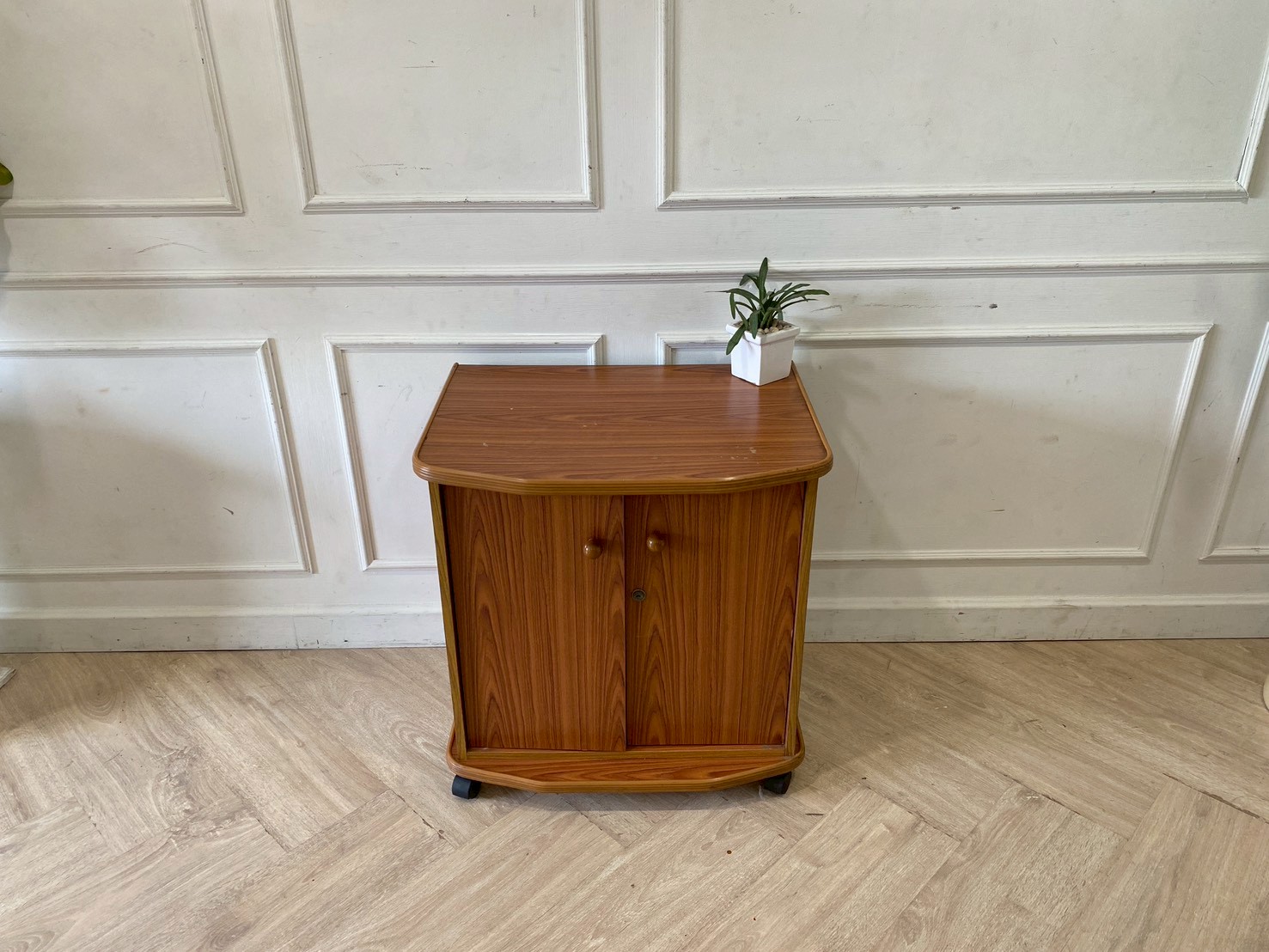 Two-door wooden cabinet