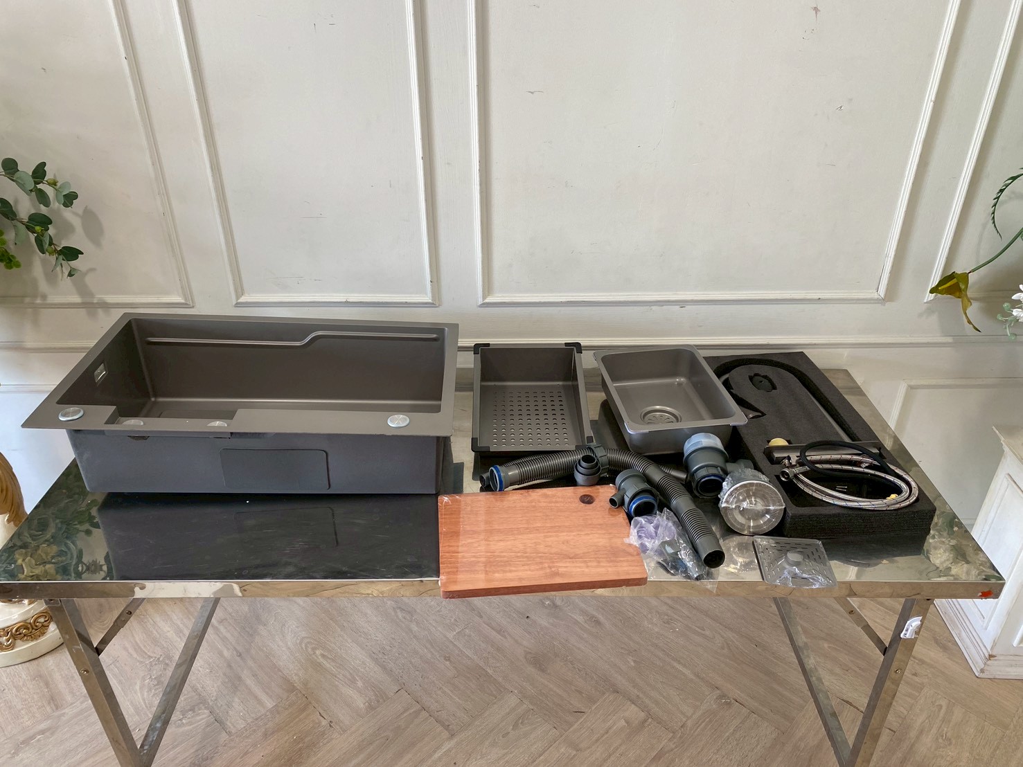 อ่างล้างจานสเเตนเลส อเนกประสงค์ ยี่ห้อ ZLOON รุ่น HM7546   (1)