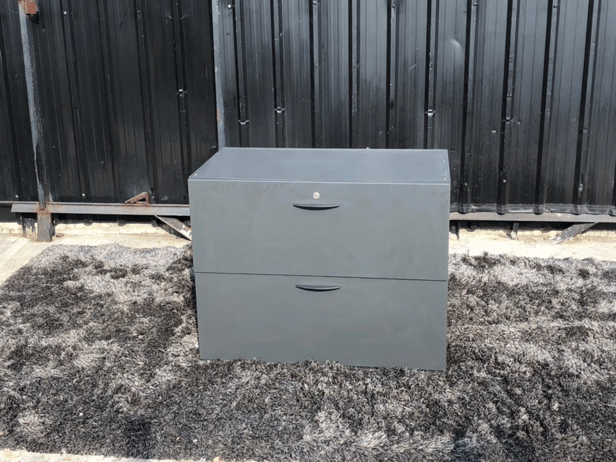 ตู้เอกสาร 2 ลิ้นชัก สีเทา (1)