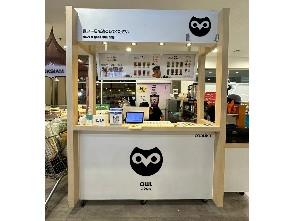 เคาน์เตอร์ร้านค้า เคาน์เตอร์คิดเงิน เคาน์เตอร์ทรงแอล OWL CHA (1)