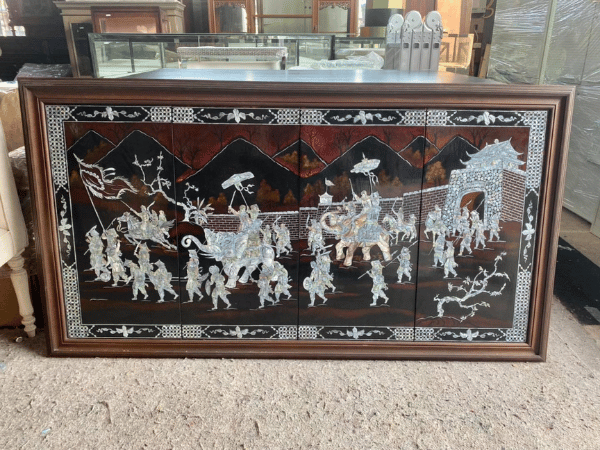 รูปภาพไม้ประดับมุกนักรบโบราณ(1)