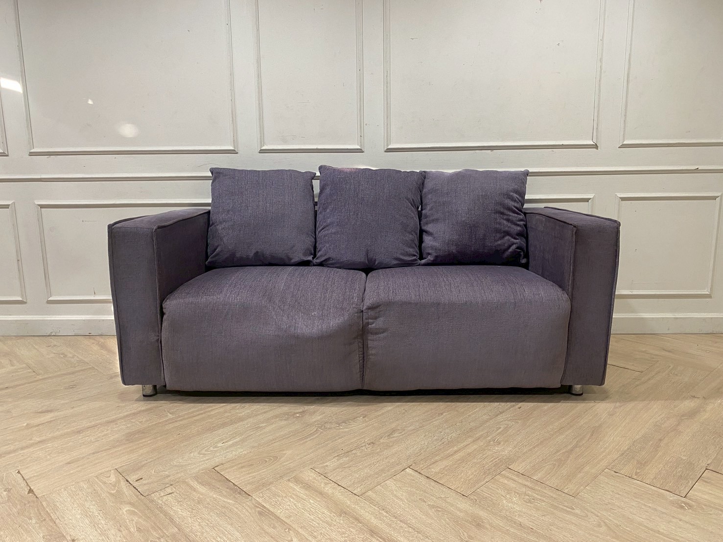 โซฟา 3 ที่นั่ง เบาะผ้า สีเทา (1)