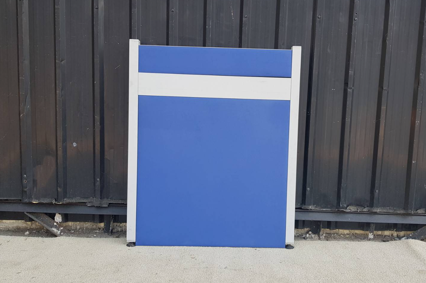 พาทิชั่นทึบ สีฟ้า คาดขาว (83)