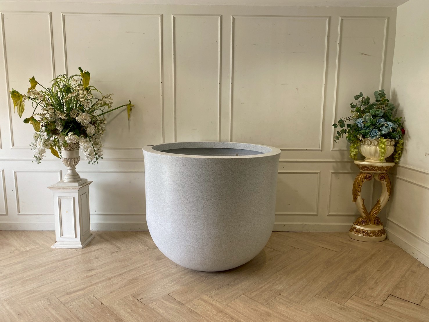 Do Grand 日本茶壶，聚合物材质，花岗岩纹理，浅灰色