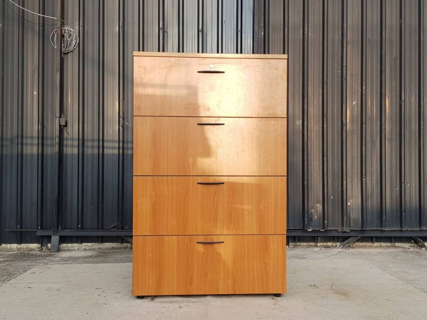 ตู้เอกสาร ทรงสูง 4 ลิ้นชัก สีน้ำตาล ยี่ห้อ Rockworth (7)