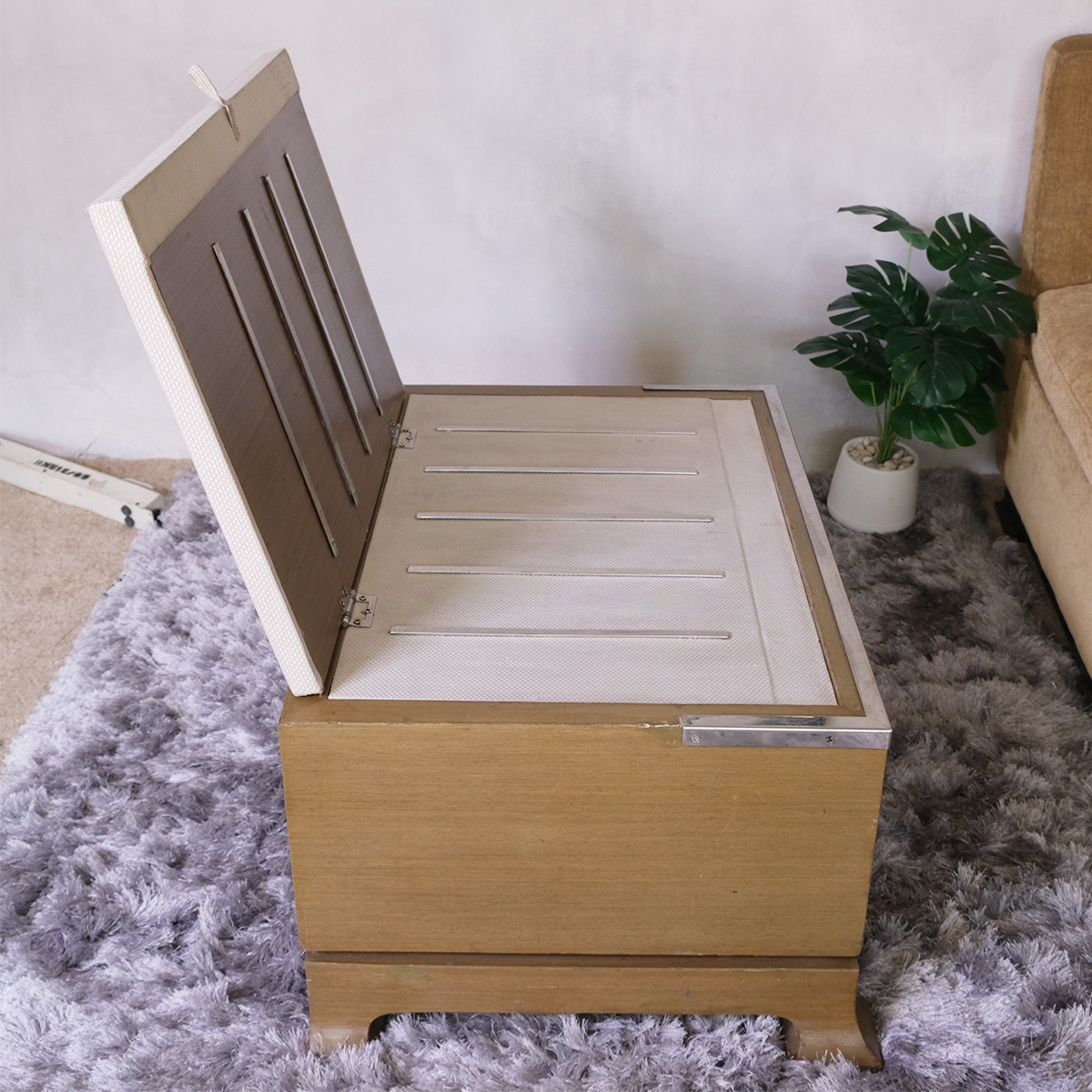 酒店行李架，木质行李柜，2 个抽屉