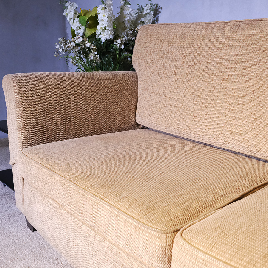 Large 3-seat sofa, fabric cushions