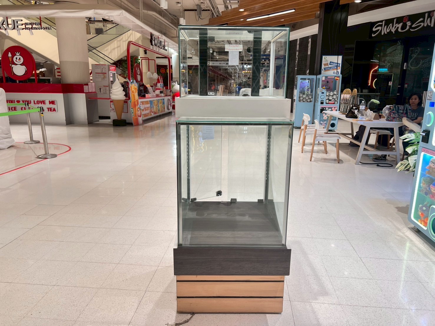 ตู้จิวเวลรี่ ตู้กระจกโชว์สินค้า ทรงสูง กระจก 2ชั้น (4)