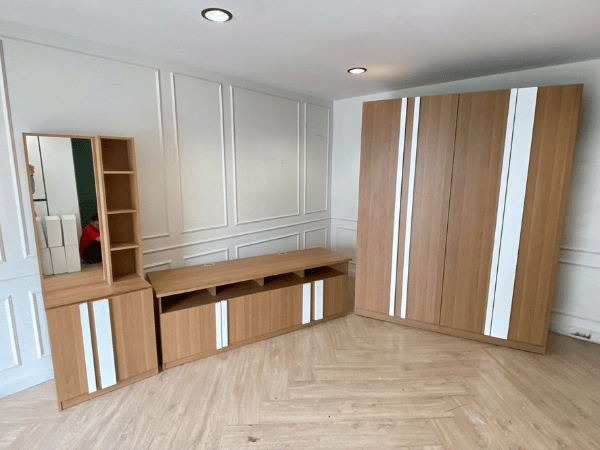 Modern style wardrobe + TV stand + dressing table