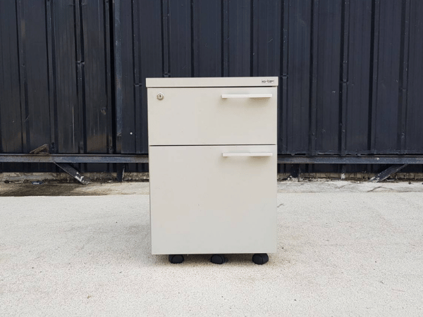 Mobile cabinet with 2 drawers, white, Koncept brand