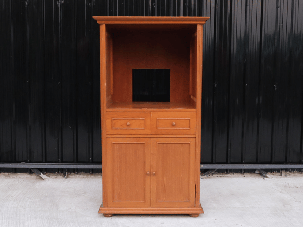 ตู้โครงไม้สัก 2 ลิ้นชัก 2 บานเปิด ตู้วางทีวี งานโรงแรม (1)_PHYZ7C44KX