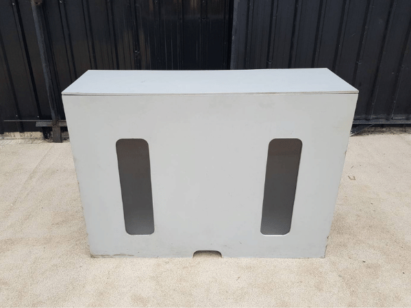 ตู้ไม้ 1 บานเปิด สีเทา (1)