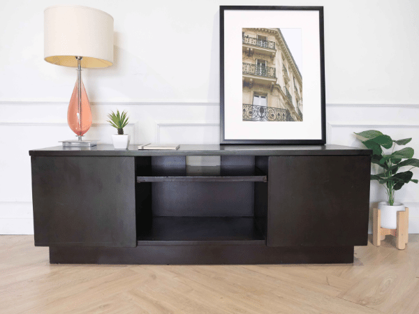 ไซด์บอร์ดไม้ สีโอ๊คเช้ม 2 ช่อง 2 ประตู (5)_AHBIY8A4MF