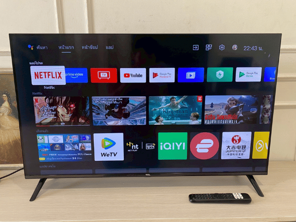 40-inch TV, TCL brand, model 40 L5GA