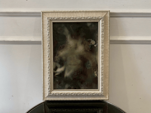 艺术画，白色框架