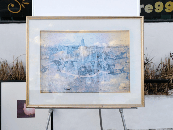 รูปภาพเมืองเก่า กรอบสีทอง no.3