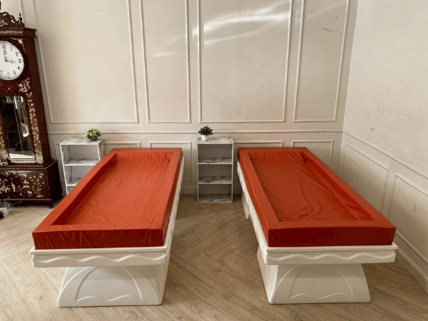 เตียงซาวน่า เบาะหนัง สีส้ม (6)