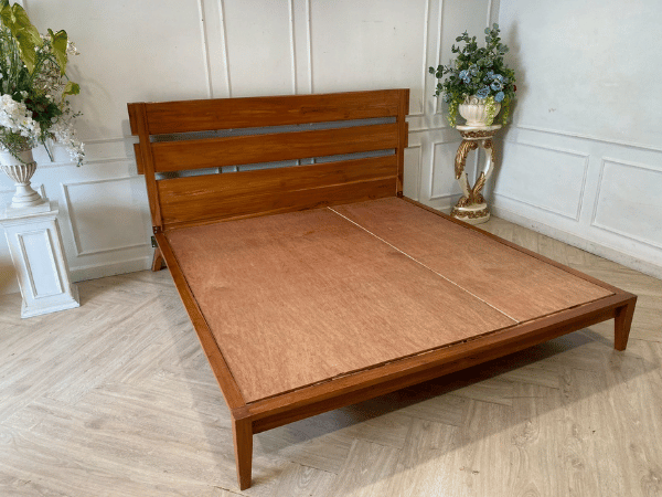 6英尺木床，棕色，经典风格