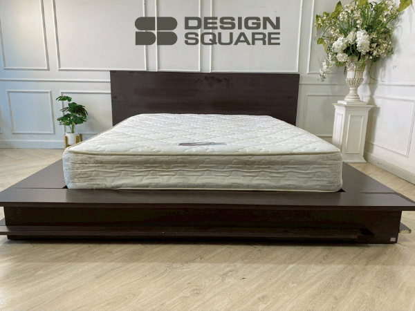เตียง 5 ฟุต สีน้ำตาล ยี่ห้อ SB FURNITURE ที่นอน 5 ฟุต หนา 10 นิ้ว ยี่ห้อ PRINCE (1)