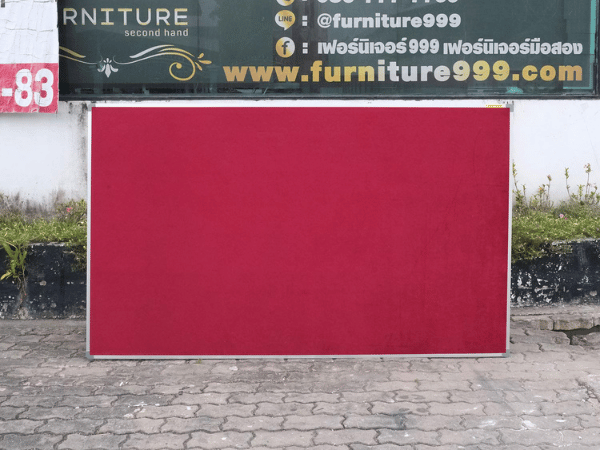 บอร์ดกำมะหยี่ สีแดง 200 x 120 ซม. (1)