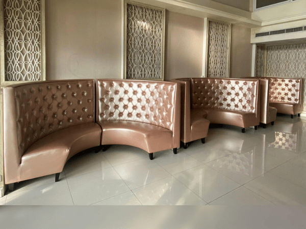 โซฟาหนังทรงโค้ง โซฟาเลานจ์ โซฟาร้านอาหารไนท์คลับ (5)