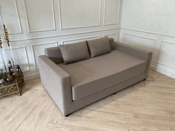 โซฟาเบด 2 ที่นั่ง เบาะผ้า พร้อมหมอน *ของใหม่ยังไม่ผ่านการใช้งาน (1)