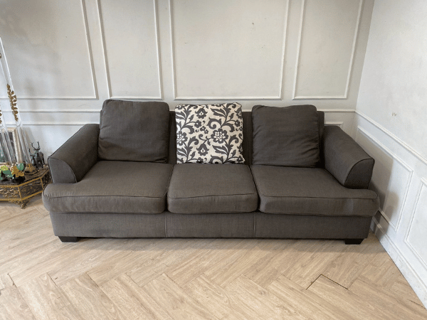 โซฟา 3 ที่นั่ง เบาะผ้า สีเทา (1)