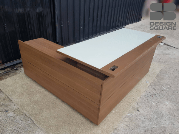 โต๊ะทำงานผู้บริหาร L-Shape ยี่ห้อ SB FURNITURE (1)