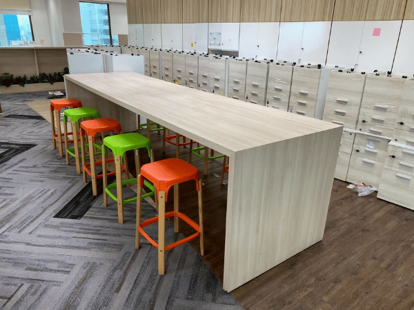 โต๊ะบาร์ โครงไม้ สไตล์โมเดิร์น 360 cm (2)