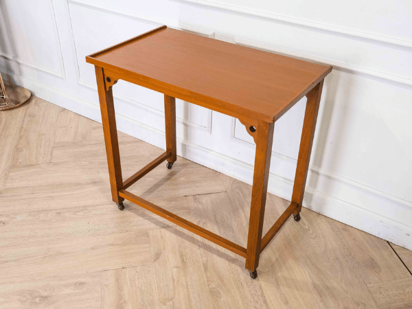 โต๊ะไม้ โต๊ะอเนกประสงค์ มีล้อ (1)